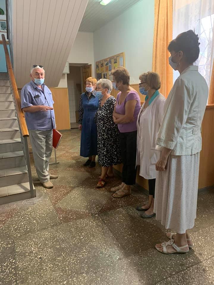 Заняття з пожежної безпеки для підсобних робітників та сторожів коледжу