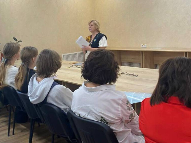 Лекція наукової співробітниці Народного музею Тараса Шевченка, членкині Національної спілки журналістів України