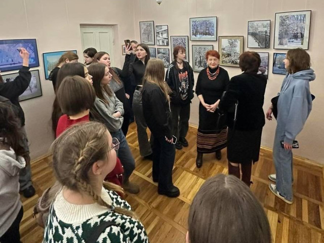 Відвідини виставки світлин «Зимова фотографіка від Ганни Грибан»