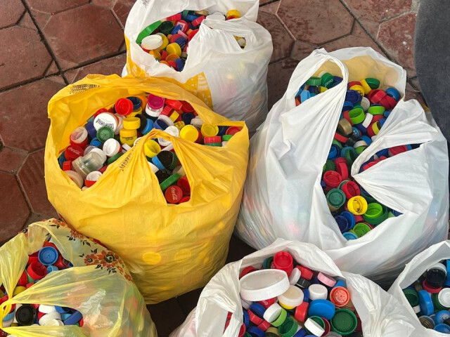 Збір пластикових кришок здобувачами освіти коледжу