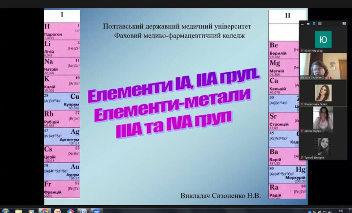 Відкрита лекція з освітнього компонента «Неорганічна хімія з технікою лабораторних робіт»